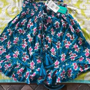 Tiare Hawaii lily rose skirt NWT tropical ocean one size